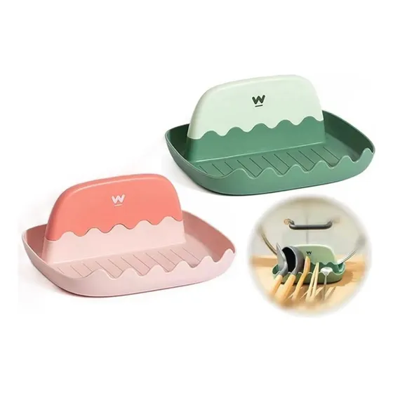 Soporte Porta Utensilios Posa Cuchara Apoya Tapa Cubiertos
