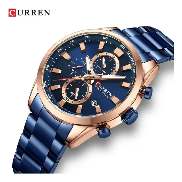 Reloj Para Hombres Curren De Acero Inoxidable Mod8445