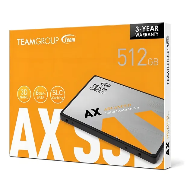 Disco Sólido Ssd Interno 512gb Teamgroup Ax2/2.5 Sata Iii