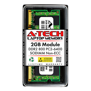 A-tech 2gb Ddr2 800mhz Sodimm Pc2-6400 1.8v Cl6 200-pin N... A-tech 2gb Ddr2 800mhz Sodimm Pc2-6400 1.8v Cl6 200-pin N...