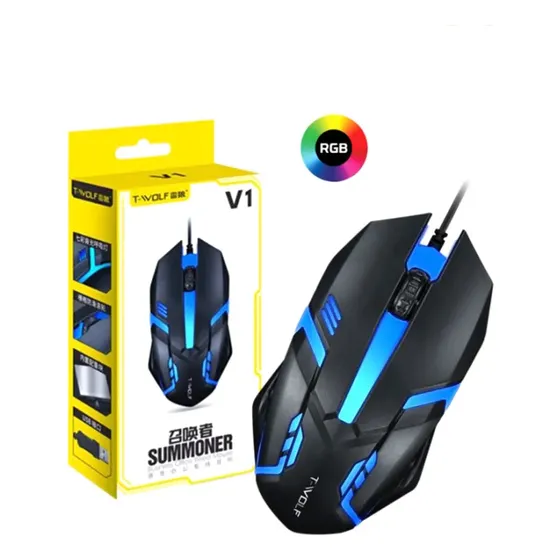 Mouse Gaming Raton Optico 3 Botones Usb Twolf Pc