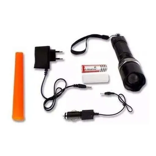 Oferta Linterna Táctica Multifunción Recargable C/accesorios