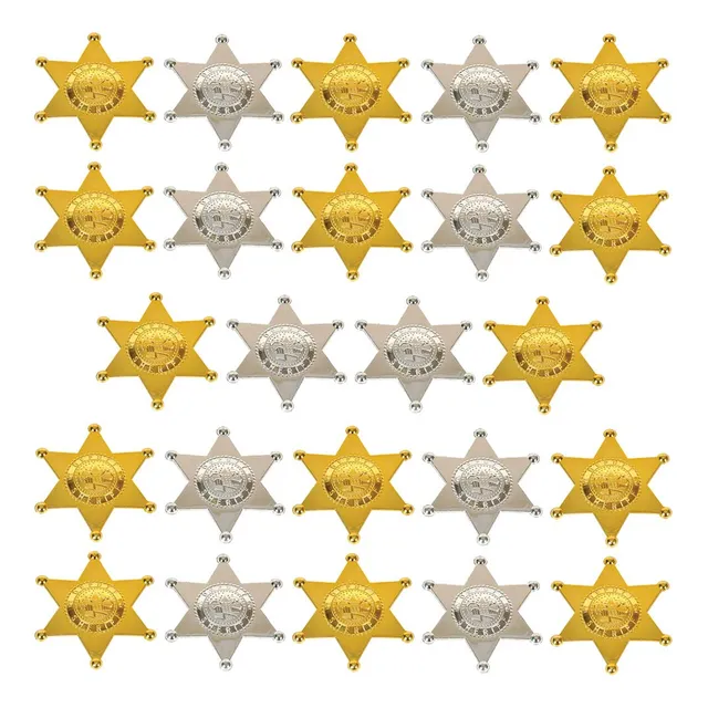Broche Plastico Insignia Sheriff Para Niño Accesorio Disfraz