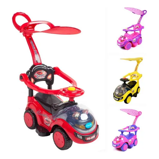 Carrito Bugie Buggye Correpasillo Para Niños Color Rosado Blanco Azul