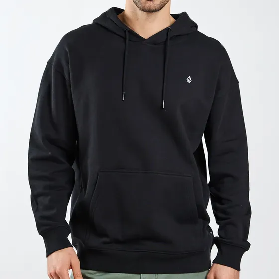 Poleron Canguro Pulse Negro Hombre Volcom