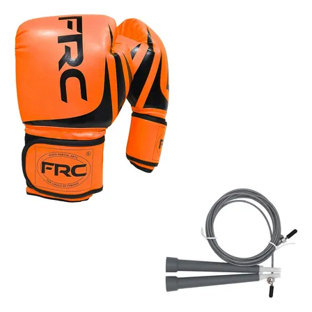Guante De Box Profesional + Cuerda Salto Rapid Rope/forcecl