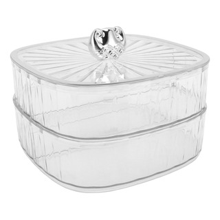 Candy Tray Snack, 2 Capas, Divididas, De Plástico Transparen Candy Tray Snack, 2 Capas, Divididas, De Plástico Transparen