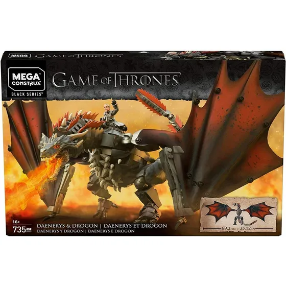 Mega Construx Juego De Tronos Daenerys Y Drogon Gkg97, Jugue