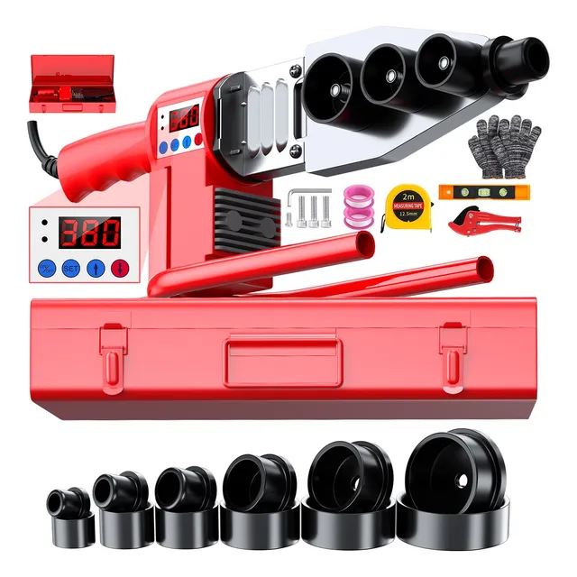 Termofusor Kit 1800w 0-380°c Digital Pantalla Dados+tijeras