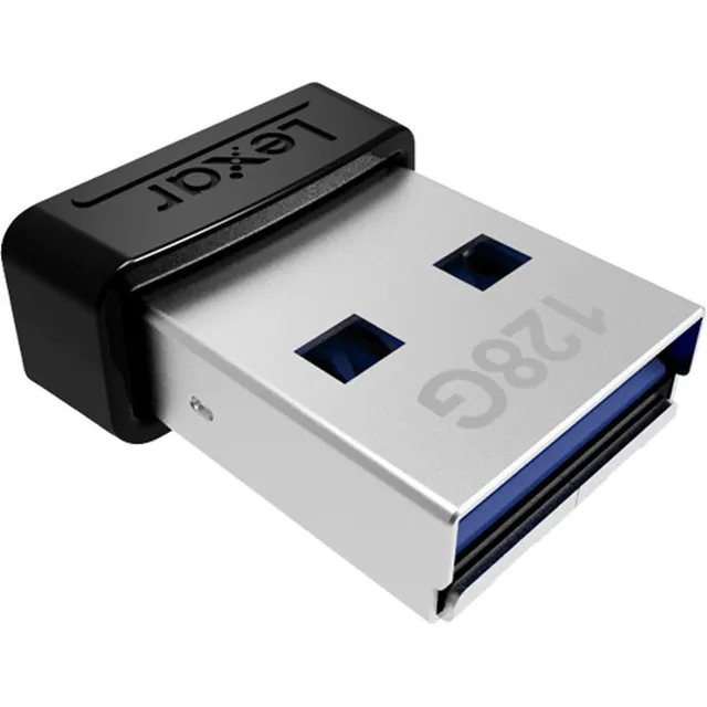 Lexar Jumpdrive S47 - Unidad Flash Usb 3.2 Gen 1 De 128 Gb Para Expansión De Almacenamiento Y Copia De Seguridad, Hasta 250 Mb/s De Lectura, Compacto Plug-n-stay, Negro (ljds47-128abbkna)