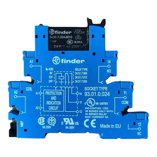 38.51.0.024.0060 Finder Relevador 24 Vcd/ac Tipo Clema