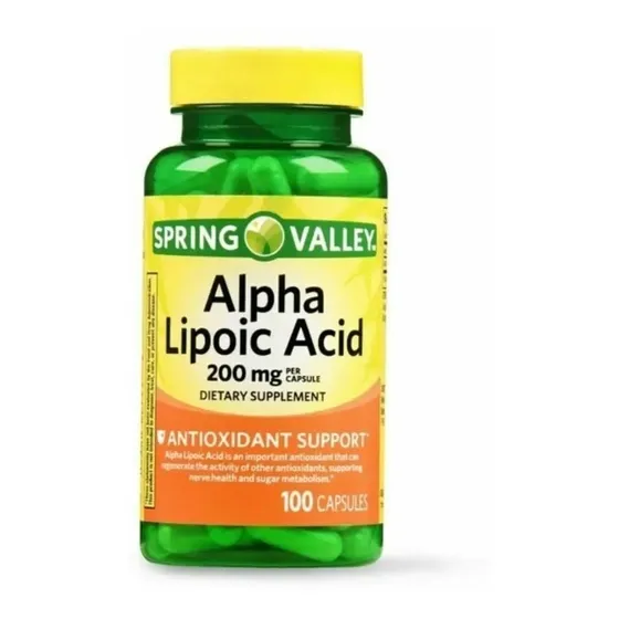 Alpha Lipoic Acid 200mg 100 Spring Valley Tabletas Tienda 