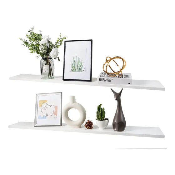 2 Estante Flotante Largo 48  Color Blanco Para Pared X