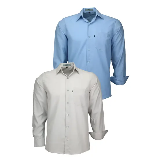 Kit 2 Camisas Microleve Ml Amil Clássica Promocional 832