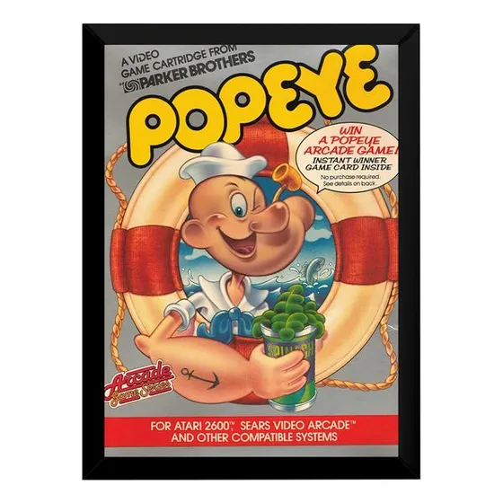 Quadro Game Atari Popeye