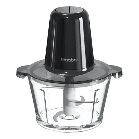 Gaabor Processador 300w 2l Vidro 4 Lâminas Mg-15m02a Cor Preto