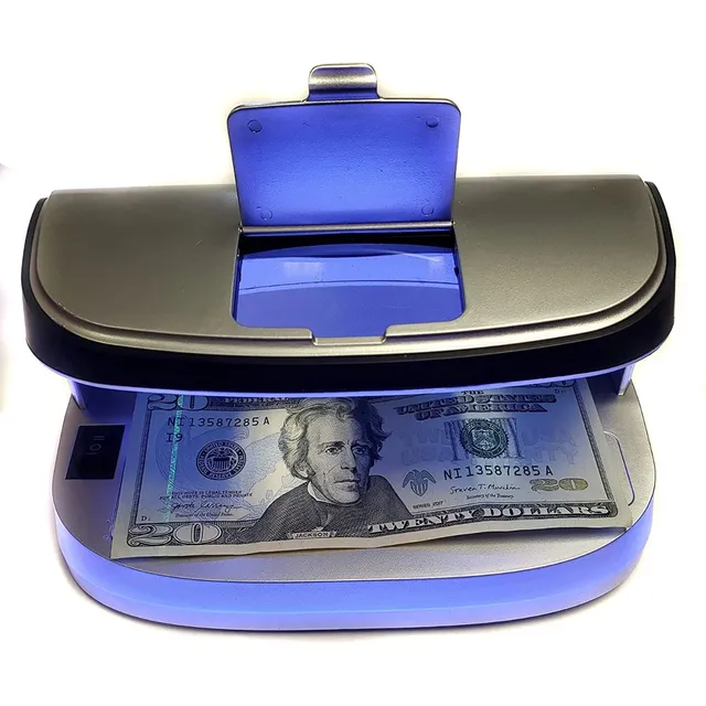 Detector Portatil Led Uv Mg Billete Falso Dolar Euro Negocio