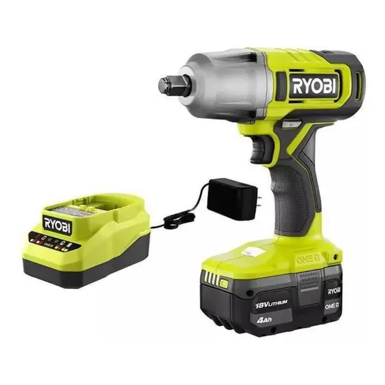 Ryobi Taladro Llave Impacto Combo Inalámbrica 1/2 18v Usa