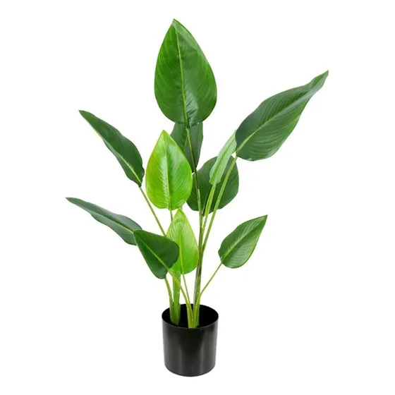 Mata Planta Hojas Verdes Artificial Maceta 60cm Decoracion