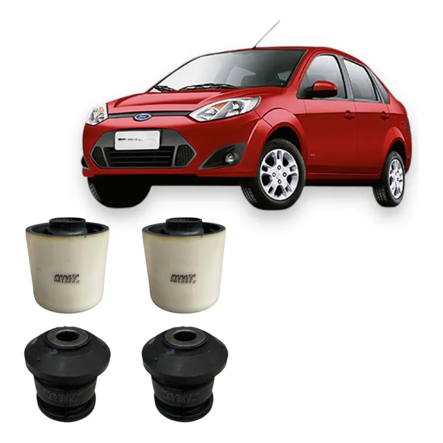 Kit 4 Bucha Bandeja Dianteira Ford Fiesta Ecosport Zetec