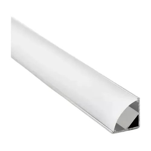 Perfil Aluminio Ángulo X 1 Mtr Apto Tira Led C/ Difusor Fume