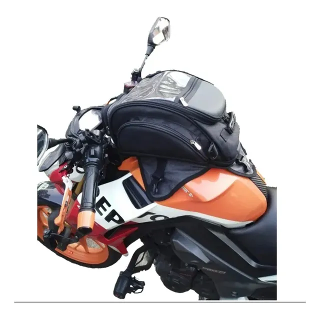 Tankbag Para El Tanque De La Moto Con Capacidad Para Casco