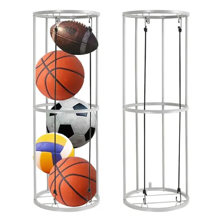 Estante Vertical Para Bolas Deportivas, Organizador De Garaj