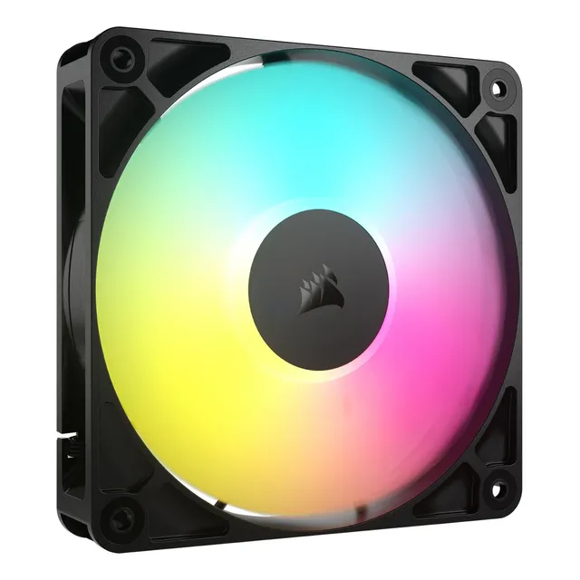VENTILADOR DE BAJO CORSAIR RS120 ARGB 120 MM PWM DAISY CHAIN