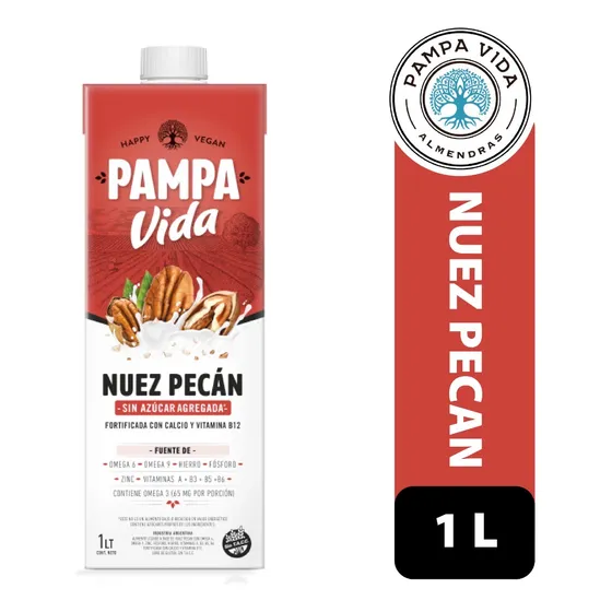 Leche De Nuez Pecan Pampa Vida Sin Tacc X 1 Litro