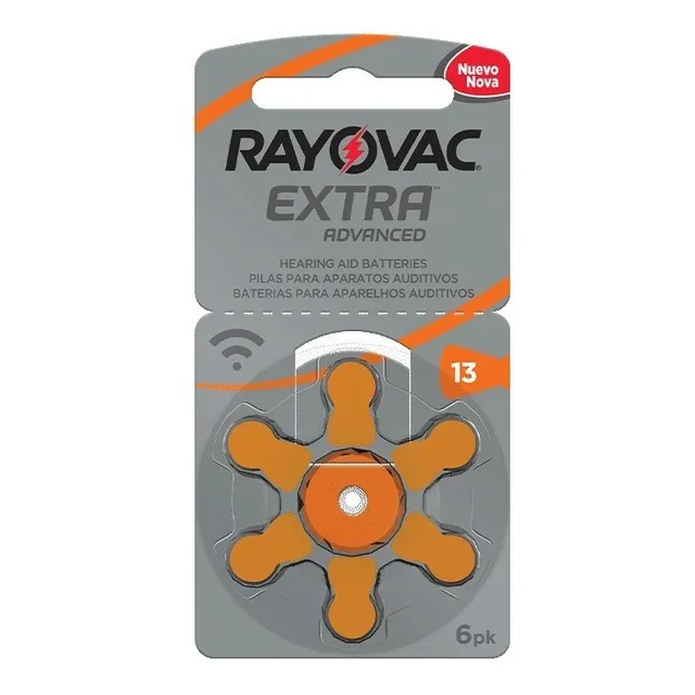6 Pilas 13 Rayovac Auditiva Extra Advanced