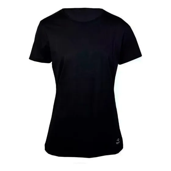 Remera Para Mujer Manga Corta Color Negro Topper