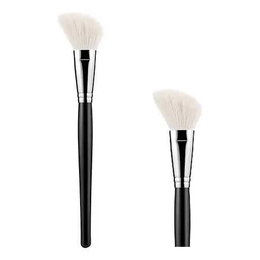 Brocha Natural Para Rubor Angled Blush Brush 10 Glamory
