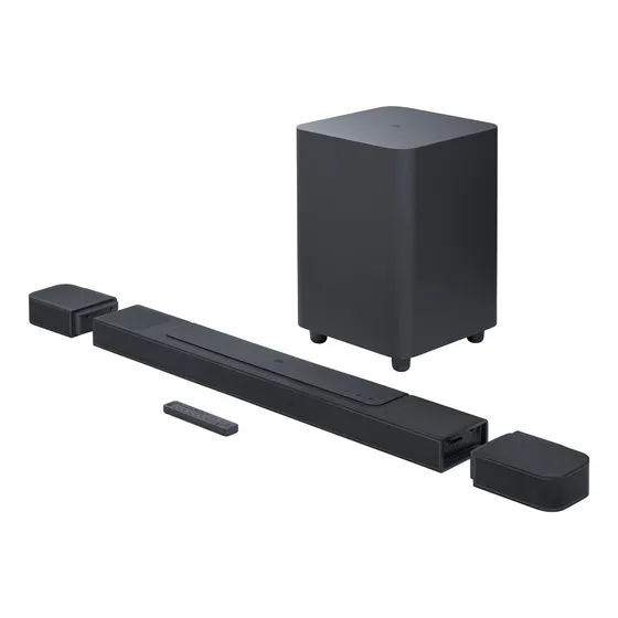 Soundbar Jbl Bar 1000 440w 7.1.4 Canais - Jblbar1000problkbr Fonte de alimentação: 100 a 240 V CA, ~ 50/60 Hz