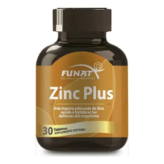 Zinc Plus X 30 Tabletas Funat - Unidad a $649 Zinc Plus X 30 Tabletas Funat - Unidad a $649