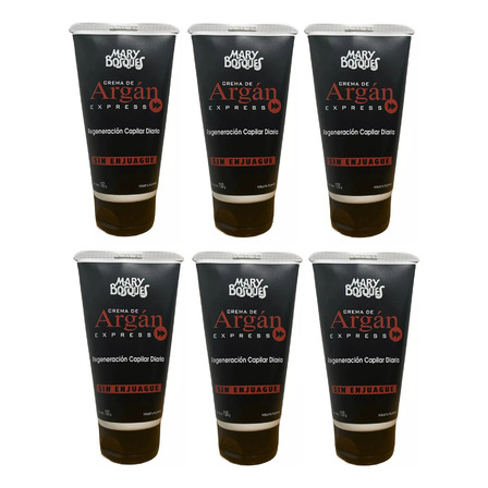 Crema Peinar Mary Bosques Argan Express Sin Enjuague 150g X6 Crema Peinar Mary Bosques Argan Express Sin Enjuague 150g X6