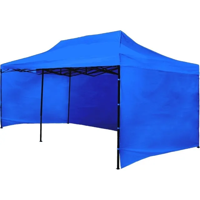Toldo 3x6 Paredes Lateral Impermeable Araña Ajustable Azul