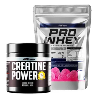 Kit Whey Protein Refil 1kg + Creatina Power 300g Com Dosador Kit Whey Protein Refil 1kg + Creatina Power 300g Com Dosador