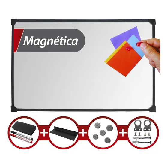 Pizarra Blanca 100x140cm +accesorios De Regalo Uso Intensivo