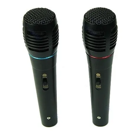 Microfono Alambricos Par Karaoke Wii Ps3 Ps2 Xbox 360 Pc