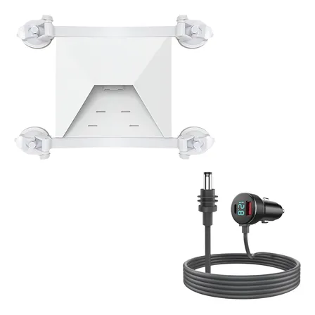 Kit Ventosa Para Starlink Mini Veicular Par + Cabo 12v/24 3m