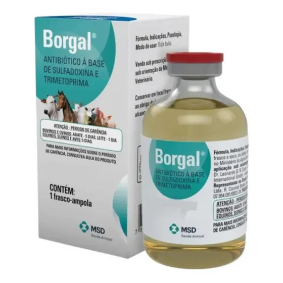 Borgal 50ml Msd Saúde Animal Rapido