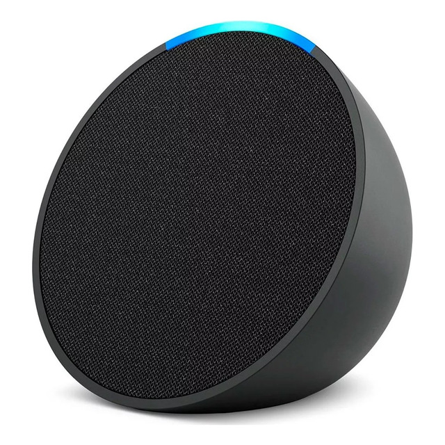 Echo Pop Smart Speaker Amazon Cor Preto C2h4r9 Echo Pop Smart Speaker Amazon Cor Preto C2h4r9