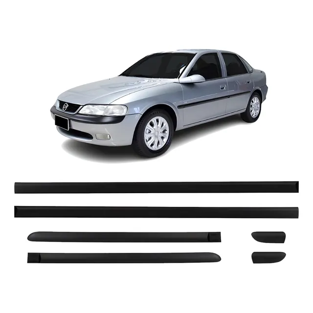 Jogo Friso Lateral Vectra 1996 1997 1998 1999 Preto