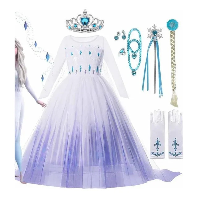 Disfraz De Frozen 2 De Disney For Niña, Princesa Elsa,