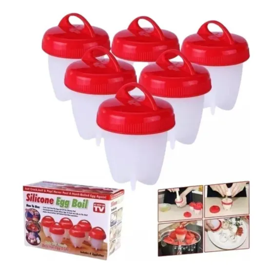 Silicone Egg Boil Moldes Silicona Para Huevos. Moldeador fabricado en plásticosilicona color segun disponibilidad x unidad