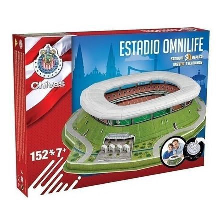 Rompecabezas 3D Nanostad Estadio Omnilife Chivas de 152 piezas