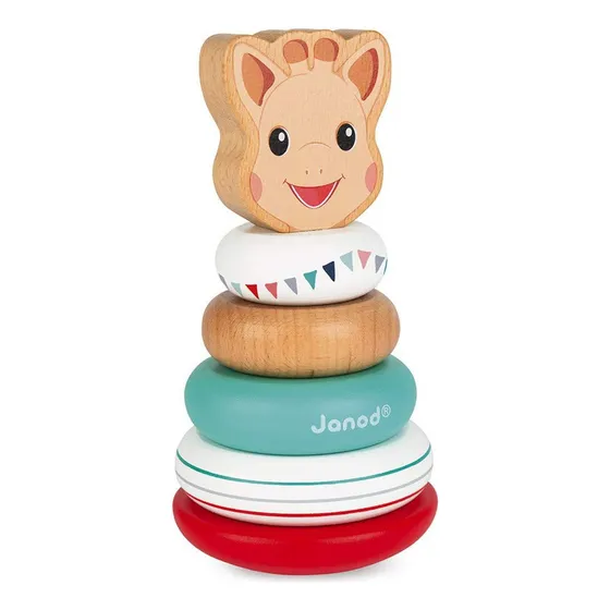 Janod Sophie La Jirafa Peluche De Madera Apilable