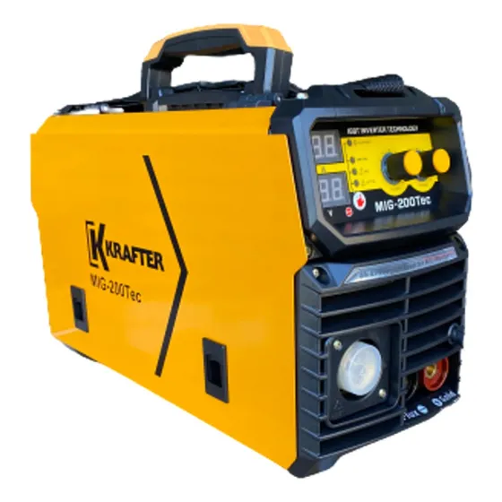 Soldadora inverter Krafter MIG 200TEC color amarillo/negro 220V