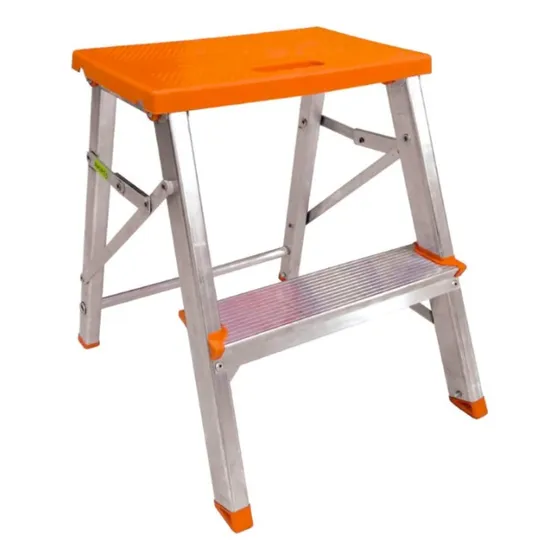 Escalera De Aluminio 2 Escalones Botafogo - Altura 43cm