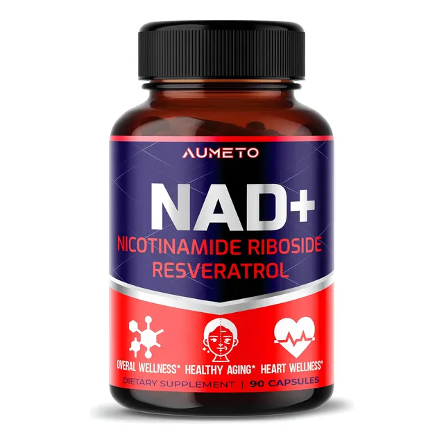 Suplemento Nad+ Con Nicotinamida Ribósido Nr, Resveratrol Sabor Sin Sabor